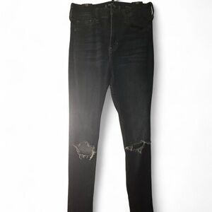 Hollister Dark Blue High-Rise Super Skinny Jeans